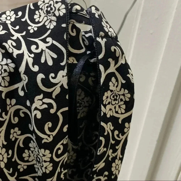 Talbots Pure Silk Lined Pants Black Side Zip - Picture 8 of 11